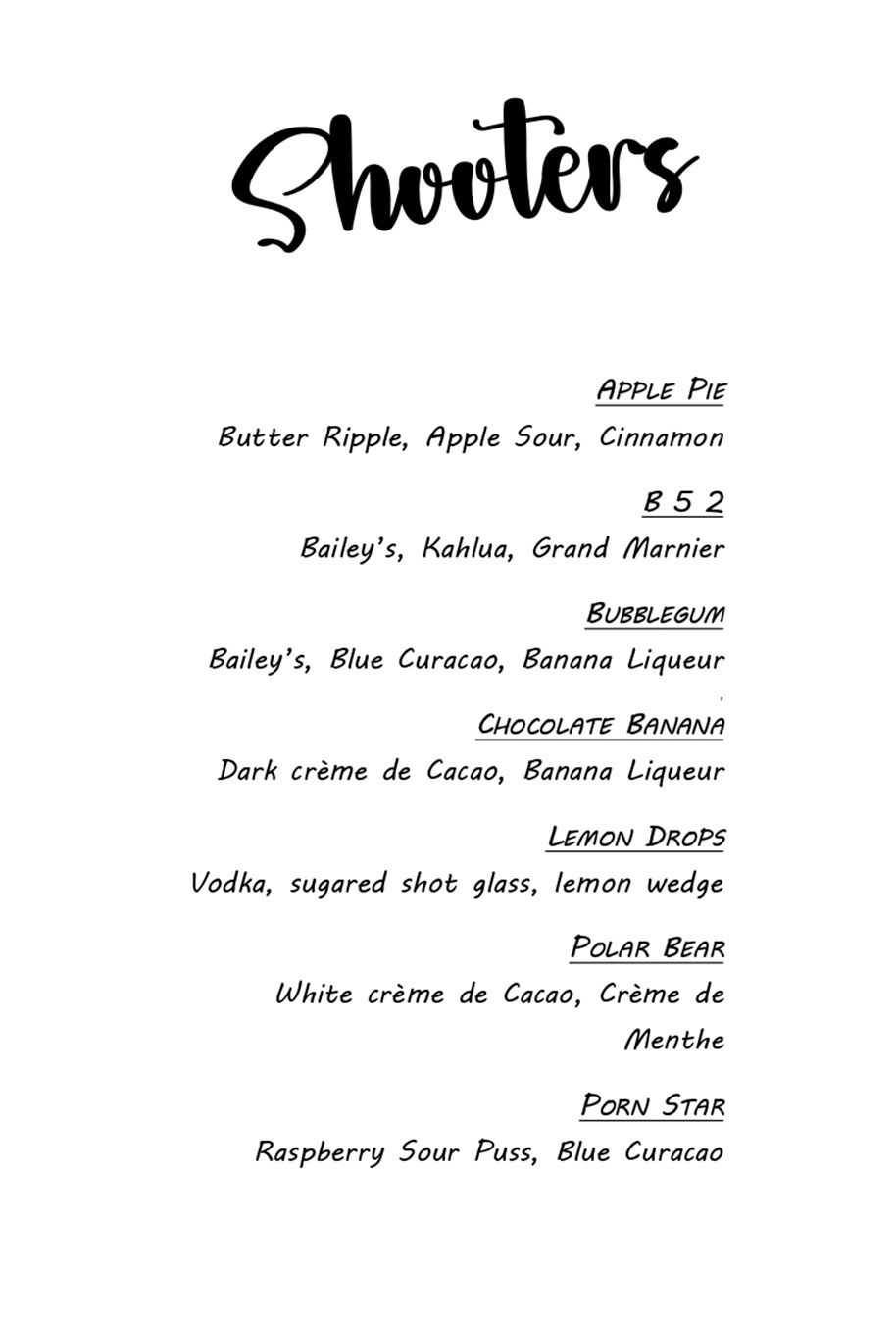 Drink Menu 4